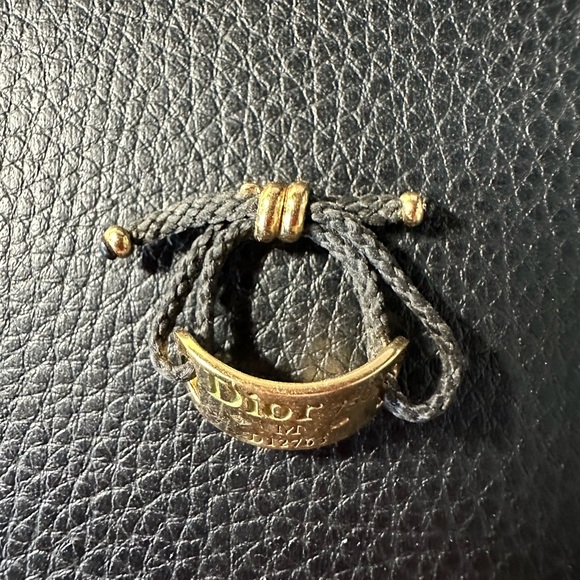 CHRISTIAN DIOR GOURMETTE BLACK string ring - Picture 3 of 4